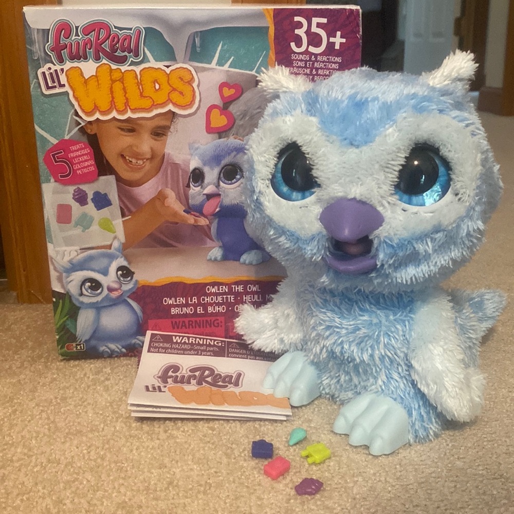 FurReal Lil’ Wilds Owlen The Owl Toy, Electronic Pets